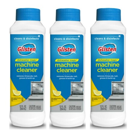 Glisten Glisten Dishwasher Magic Machine Cleaner and Disinfectant, 3 Bottles BND01726